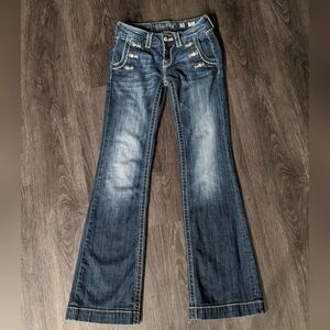 Women's Miss Me wide leg jeans - size 26